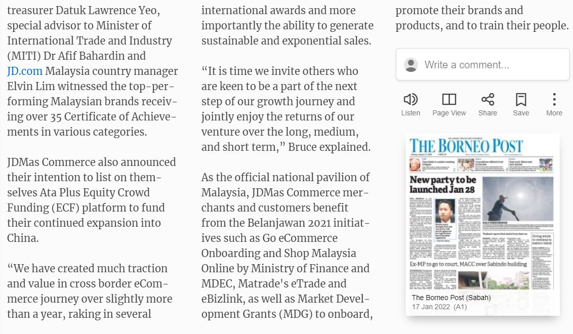 New opportunities for M'sians to tap into China's Market | The Borneo Post (Sabah) Page 4