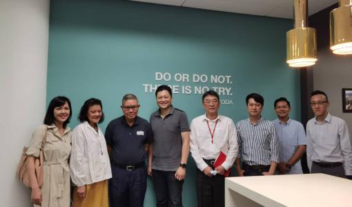 Physical meeting with Samuel and Lye Leng from Maxwell Pharma during the recovery period of the RMCO at JDMas’ office in Kuala Lumpur