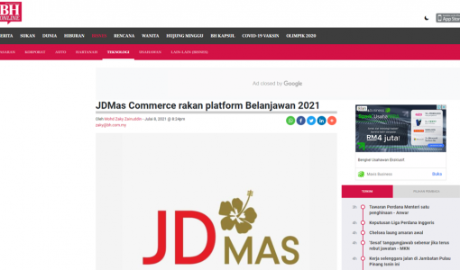 JDMas Commerce Rakan Platform B2021